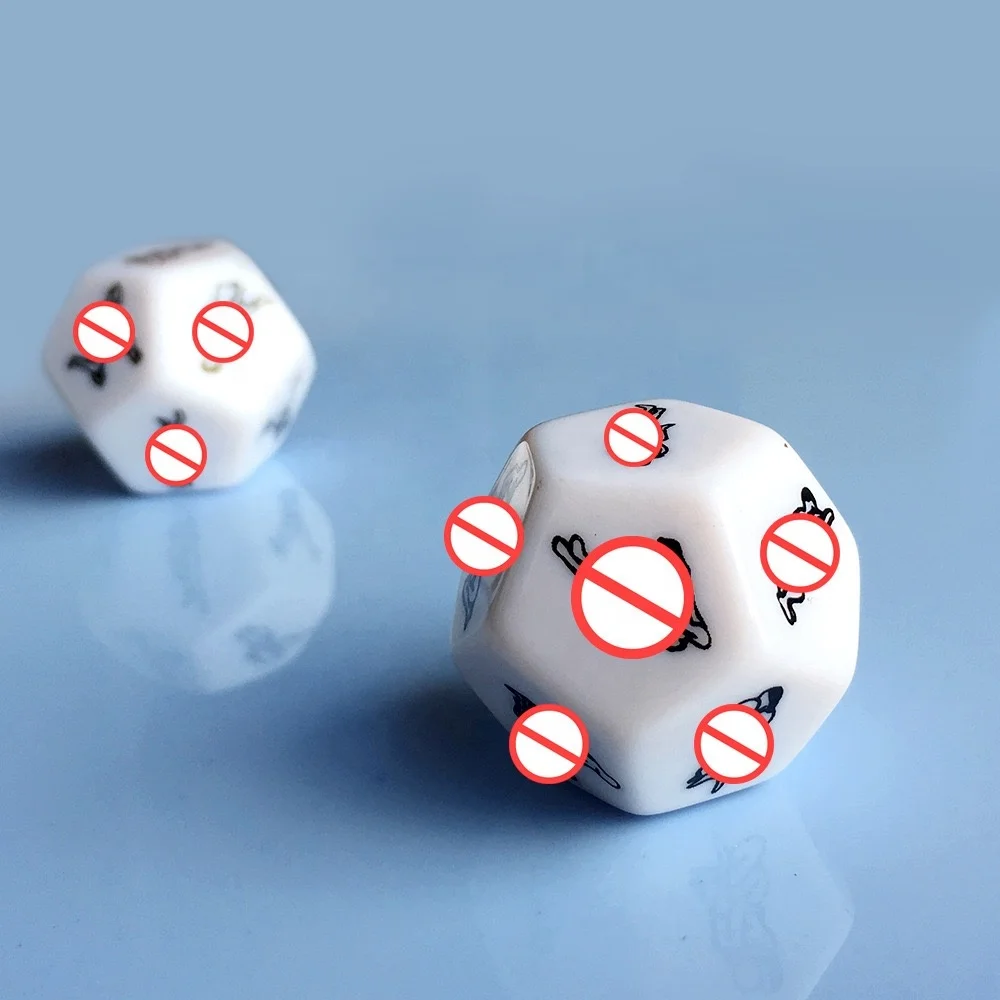 12 Sides Acrylic Funny Erotic Dice Sexy Dice Sex Dice Adult Game