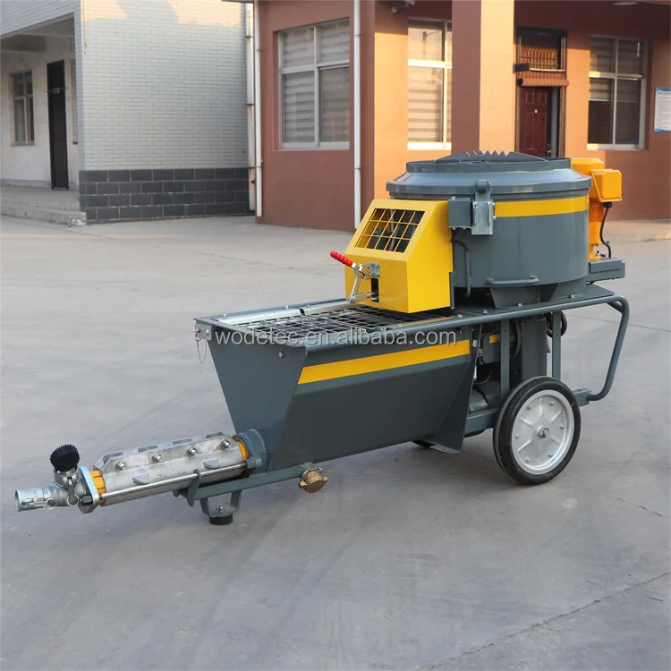 Wet electrical refractory mortar transfer pump cement plaster pump mortar spray machine price