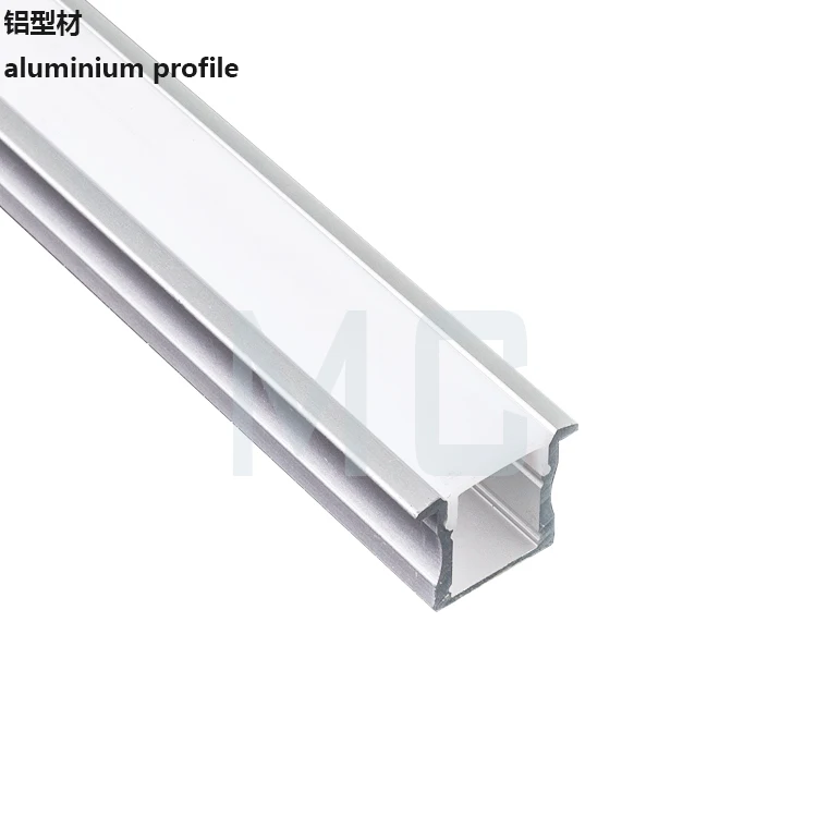 2415 u shape un-waterproof recessed extrusion aluminum led strip profile shutter frame