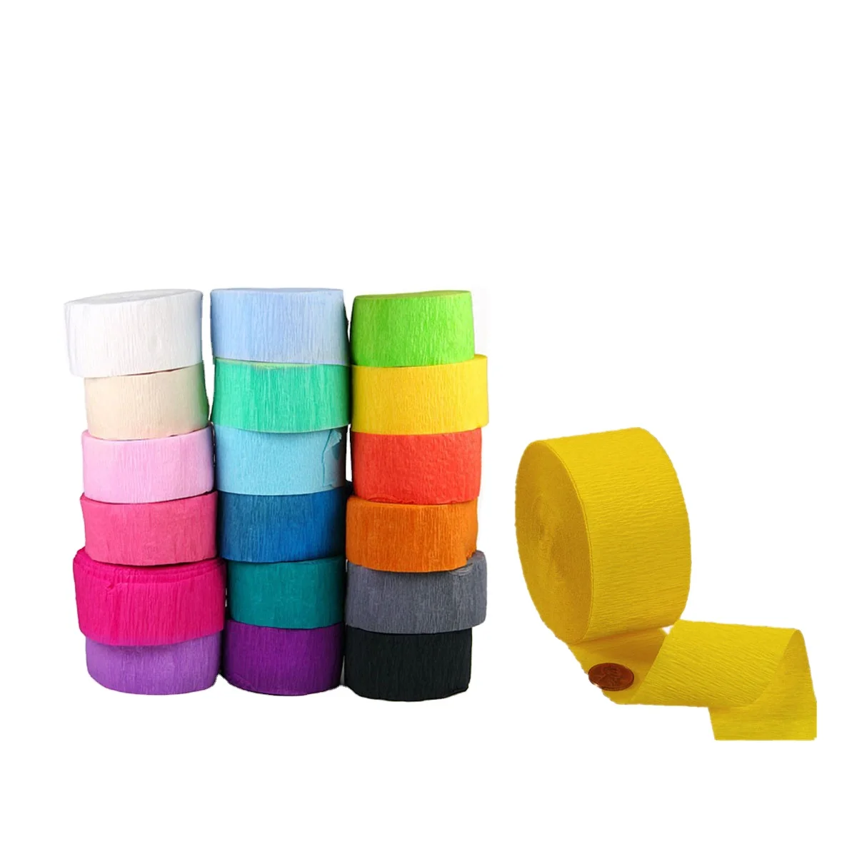 
fluorescent crepe tissue paper for arts & crafts 
