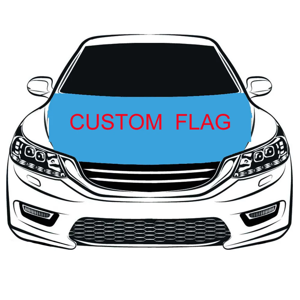 Cheap Custom Made Car Engine Hood Cover Car Flags