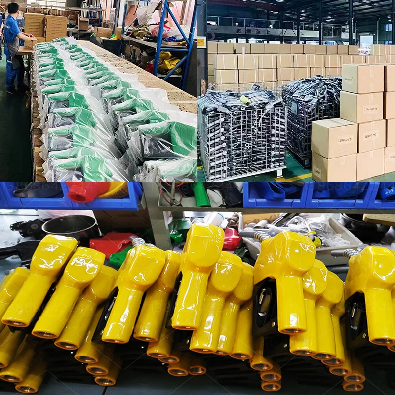 3/4 inch nozzle fuel dispenser plastic automatic digital fuels nozzle dispenser pump refuelling gun with flow meter auto stop