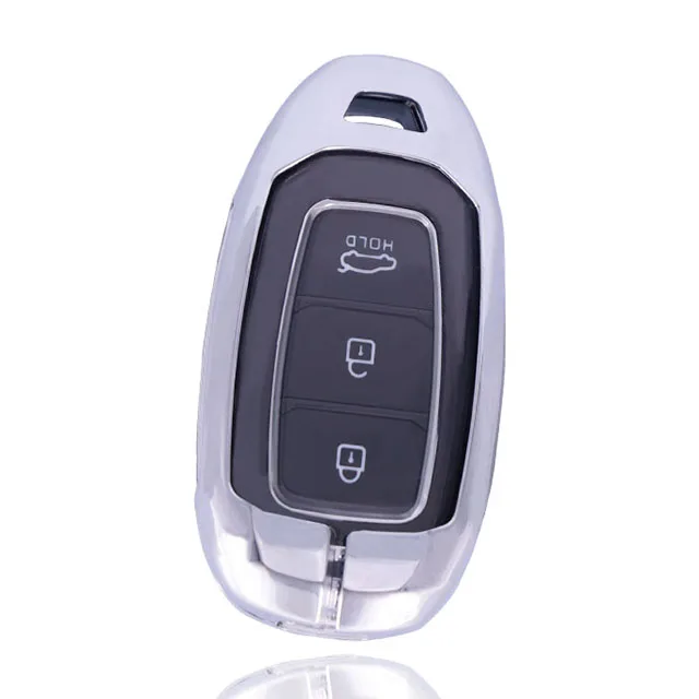 Sonata remote metal car key case cover Hyundai series car key case shell car key accessories