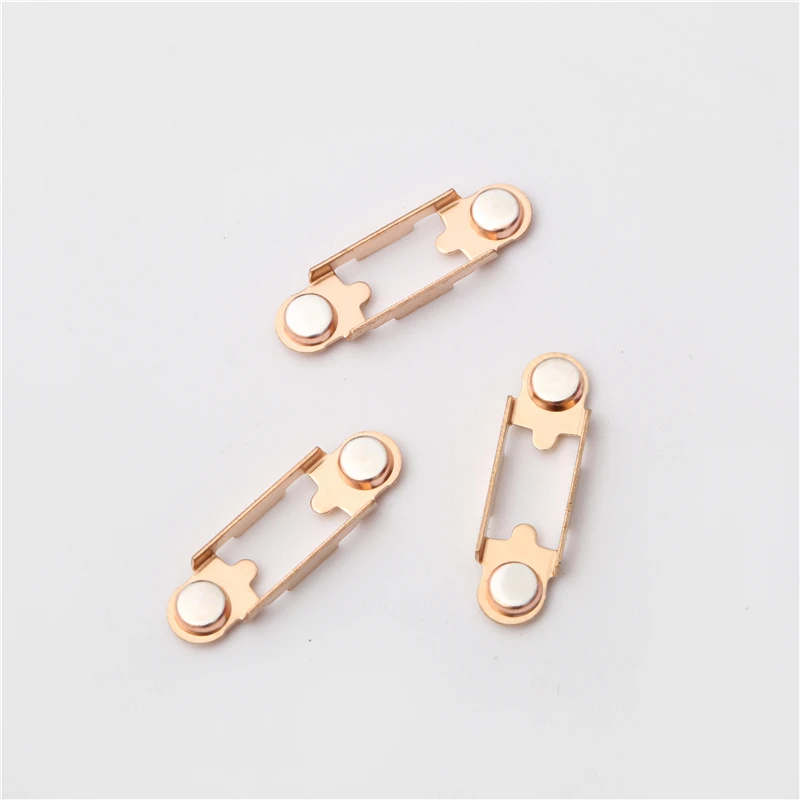 Switch Terminal Accessories Brass Copper Electrical Contacts Welding Contact Silver Tip Contacts Assembly
