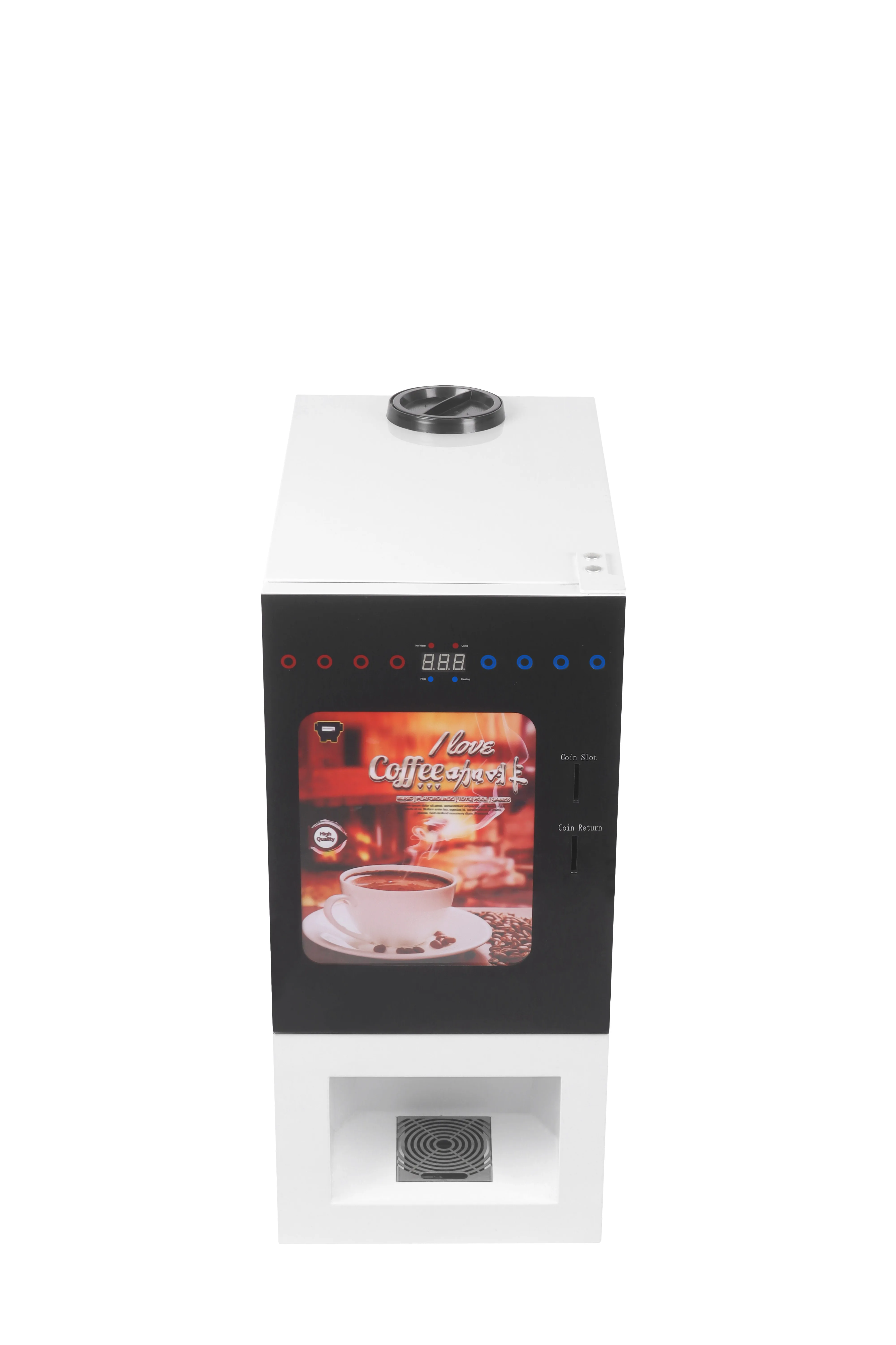 Commercial Smart Bean To Cup Business 9 Hot Drinks Coffee Fully Automatic Vending Machine