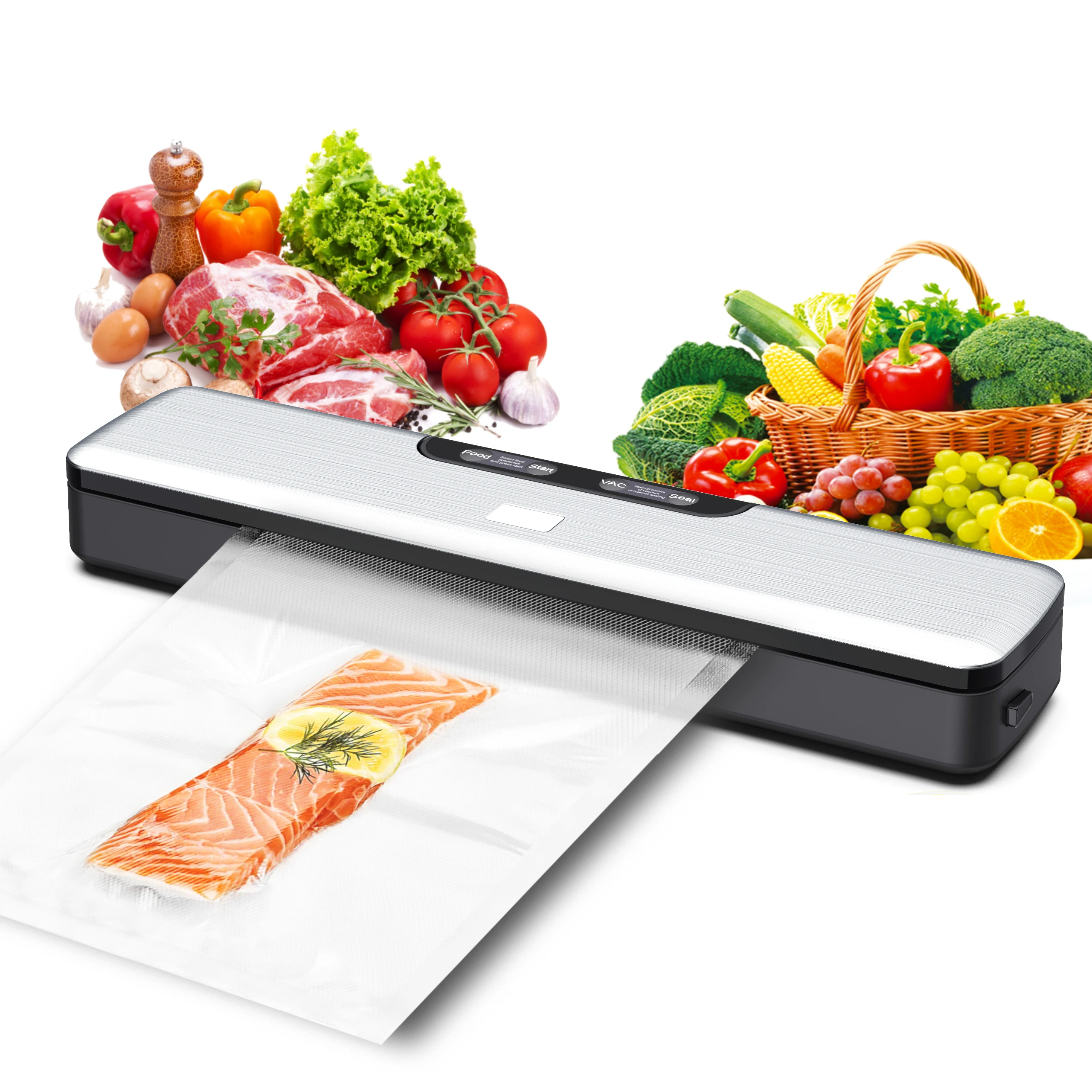 2023 New food saver vacuum sealer machine Machine FOOD VACUUM Household Food Sealer Easy To Operate