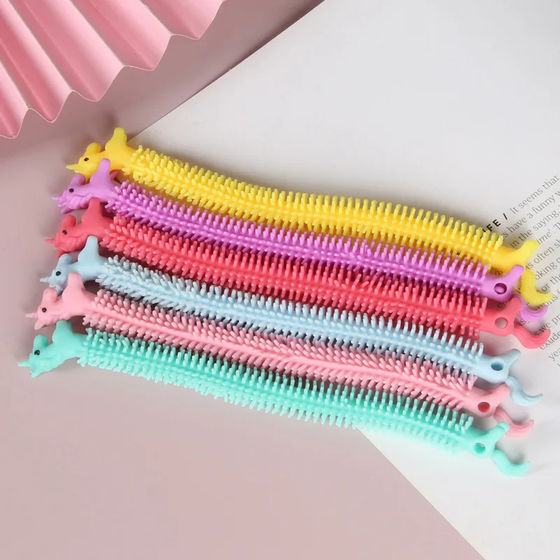 Hot Sale Multicolor Unicorn Stretchy Strings Bracelet Sensory Stress Relief Toys Unicorn Stretchy Strings Fidget Sensory Toys