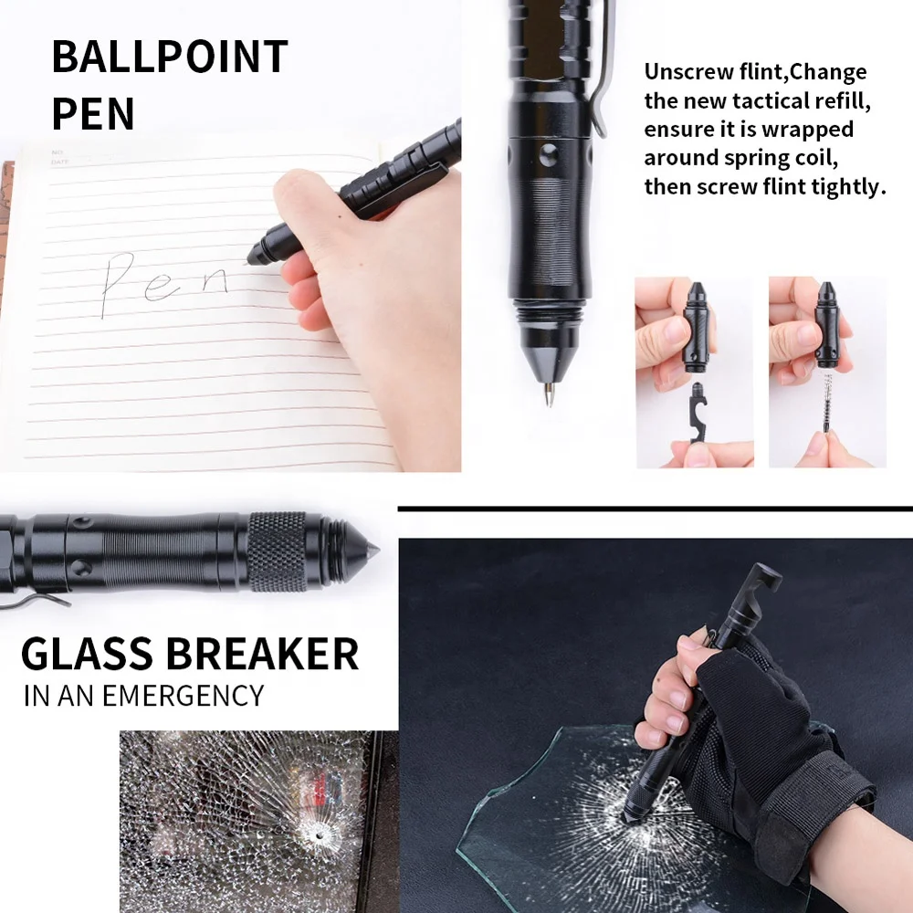 
Survival multitool Tactical Pen for self-defense and outdoor, Best gift for Man and Woman 