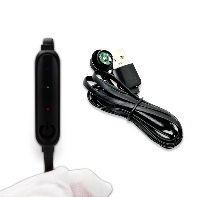 Magnetic Temperature Control Switch for Heating Belt Eye Mask Knee Pads 6 Magnetic Charging Cable USB Round Blind Connector
