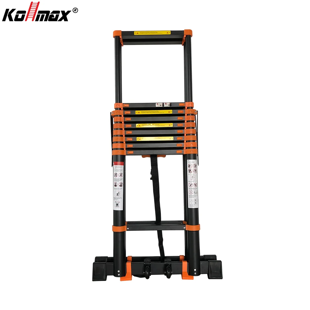 Manufacture Popular Secure 10+10 Double Side Telescopic Ladder Foldable Agility Aluminum Ladders 330lbs