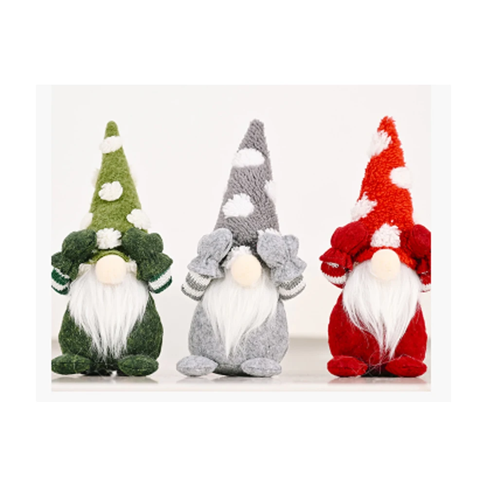 
2021 New creative shy little cute forest man doll ornaments decoration christmas faceless doll decorations 