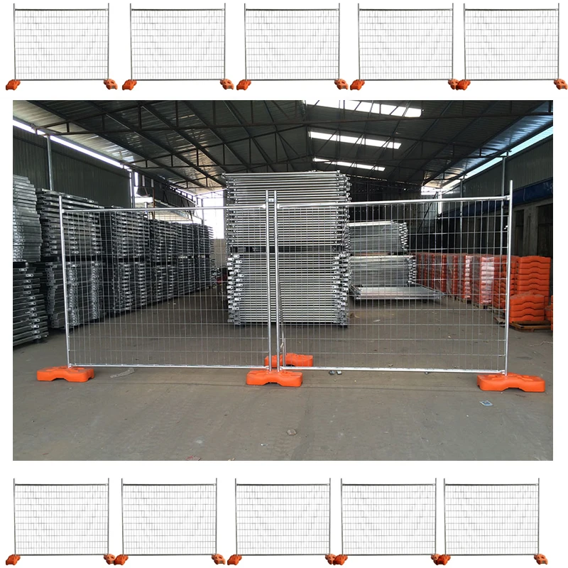 Hot dipped construction temporary fence temporary panels portable event fencing australia for sale