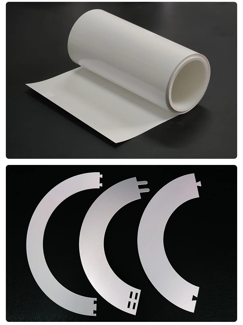 Custom High Reflectivity PET Reflective Film LGT188RC LED Panel TV Backlight Reflective White  PET Soft Plastic Film