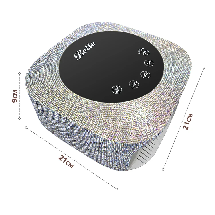 Factory Custom Bling Manicure Nail Polish Dryer Lamps UV Led Lamp with Rhinestone