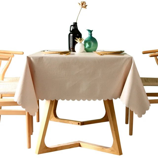Plain Color Household Products Oil-Proof Wash-Free Tablecloths PVC Plastic Table Clothes For Dining Room