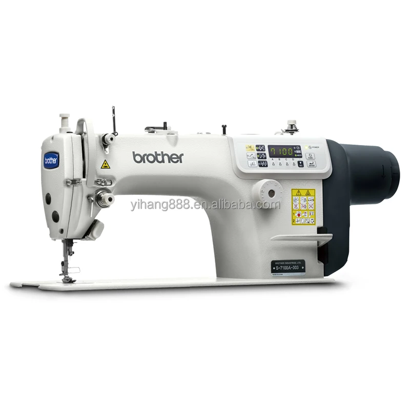 Comfortable and high speed 1-Needle Direct Drive Straight Lock Stitcher with Thread Trimmer brother S-7100A