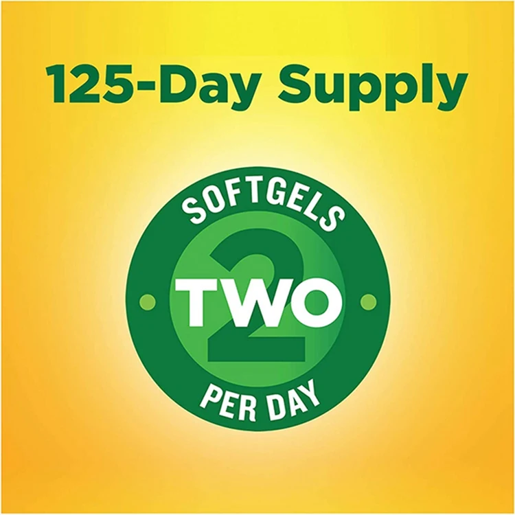 250 Soft Capsules Omega-3 Fish Oil Dietary Supplement Fish Oil 1000 mg For Heart Health