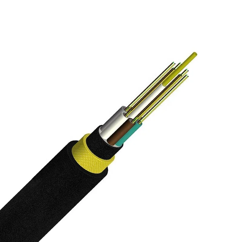 Aerial  Outdoor ADSS GYXTW 2 / 4 / 6 / 8 / 12 core single mode fiber optic cable