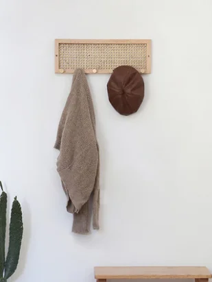 Wholesale High Quality Rattan Weaving Hook Home Decor Multi-functional Rattan Hook