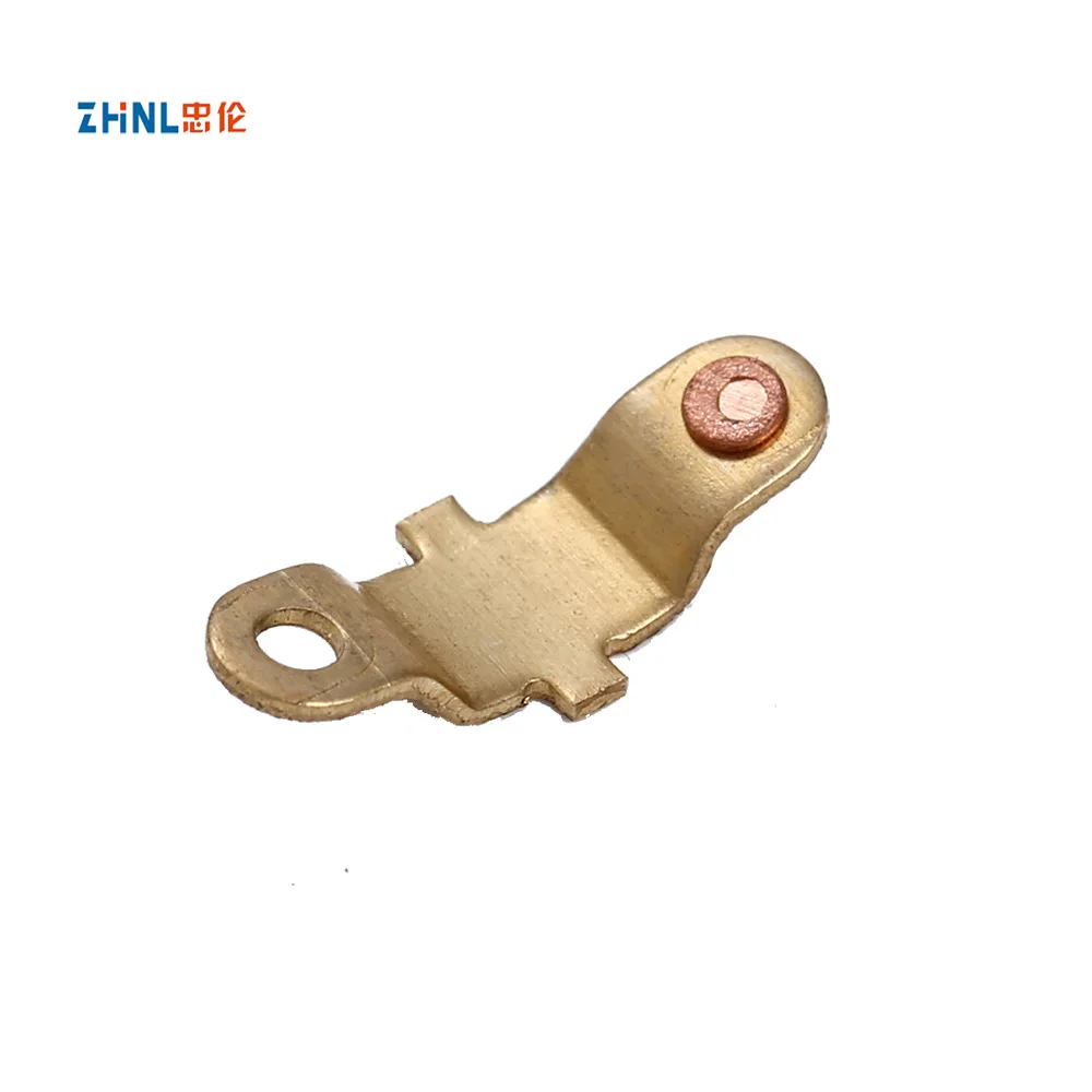 Strip-Stamping Component Socket Moving Small Brass Parts Electric Stamping Part Moving Contact