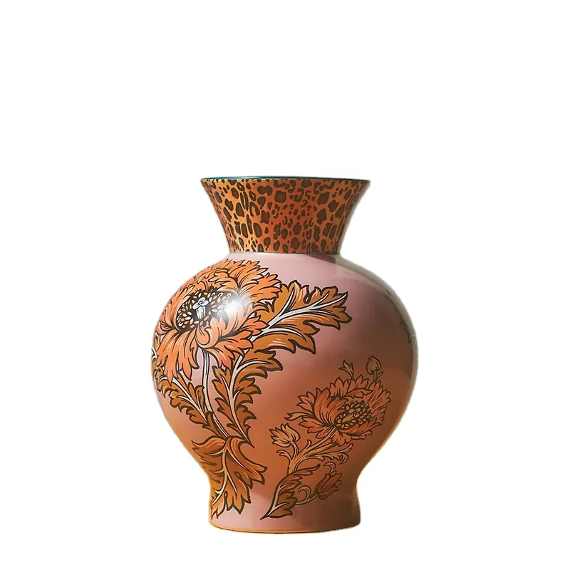 custom  Modern Ceramic Vases For Home Decor  Decorative Flower Vase Nordic Porcelain Clay tall Vase