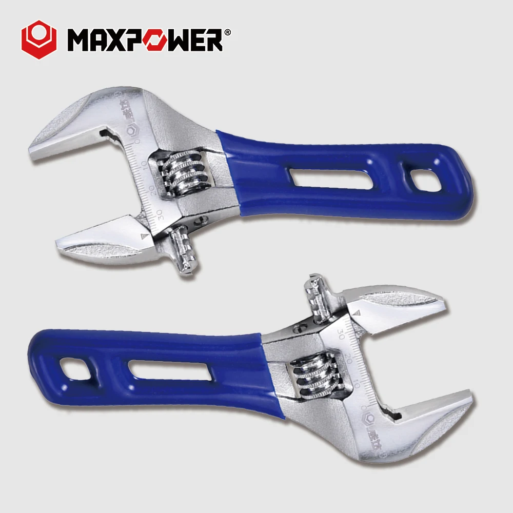 MAXPOWER Mini Lightweight Extra Jaw Stubby Adjustable Wrench