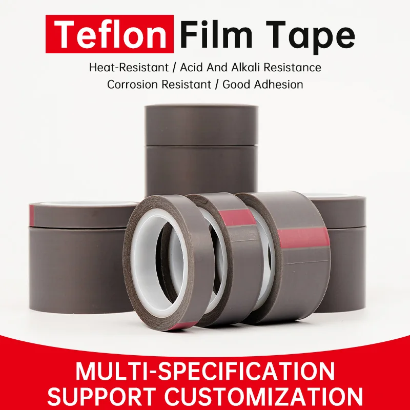 0.08mm Thickness Heat Resistant PTFE film Tape Pure Ptfe Adhesive Tape For Vacuum Sealer Machine