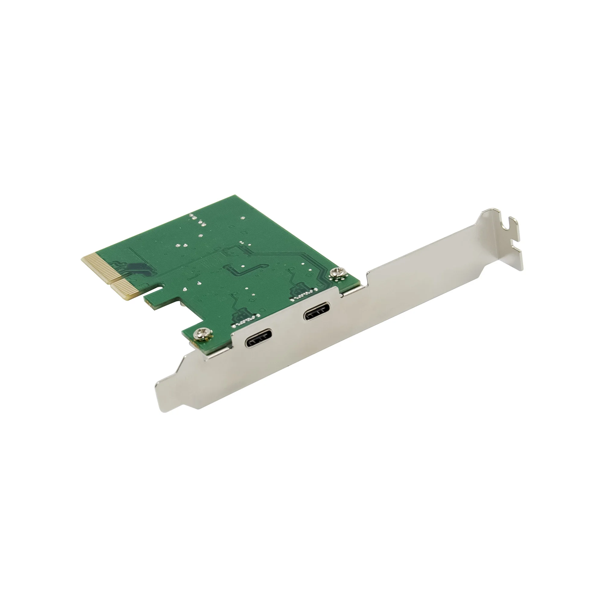 PCI-E ASM1142 USB Type C 2 ports Extended Card self powered