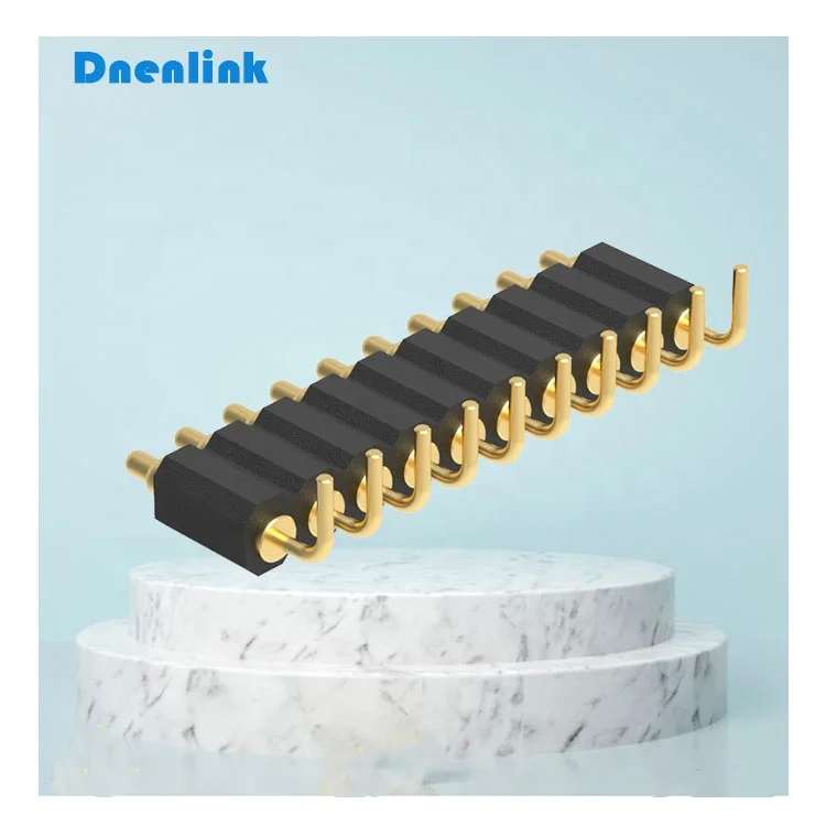 magnetic power connector Male H4.0mm Single Row Right Angle DIP 2mm pitch  Pogo Pin connector