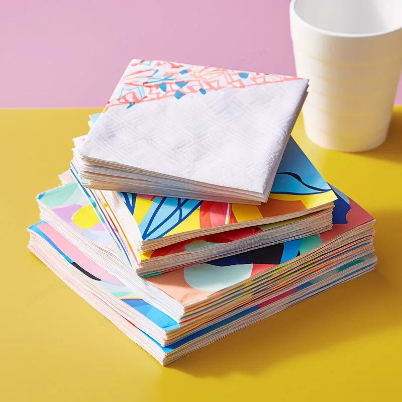 Factory Price Napkin Tissue Paper Paper Napkins Serviettes Recycled Pulp White Paper Napkins