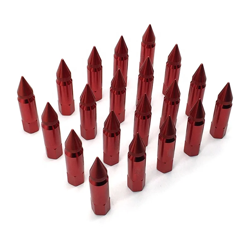 Китайские поставщики, колеса, болты ступицы, замок для гоночных шин, цветные Противокражные титановые зажимы для колес автомобиля с шипами