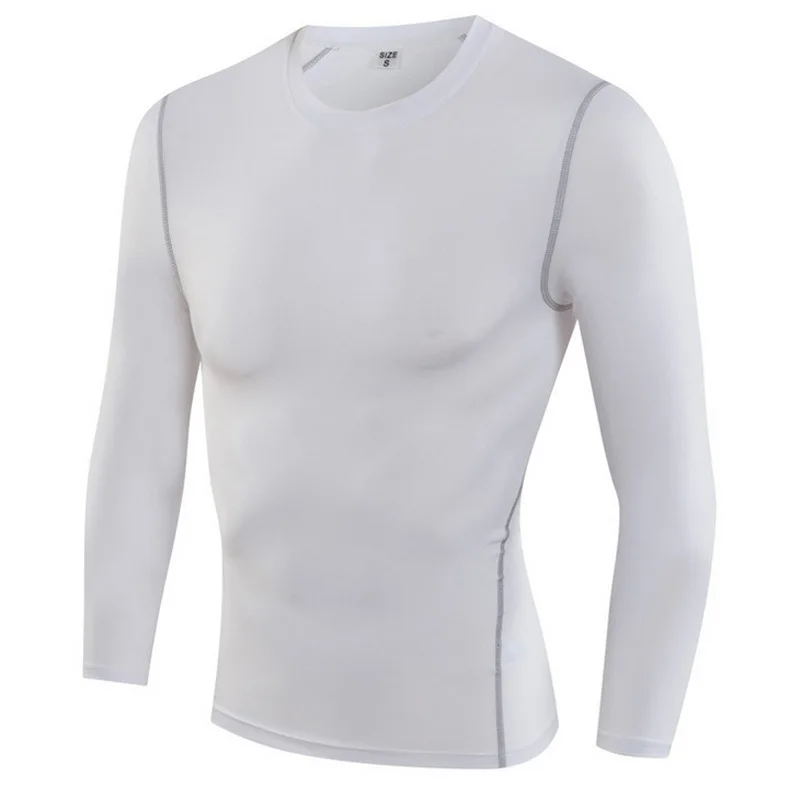 Fitness long-sleeved quick-drying clothing compression clothing football basketball bottoming clothing elastic breathable tights