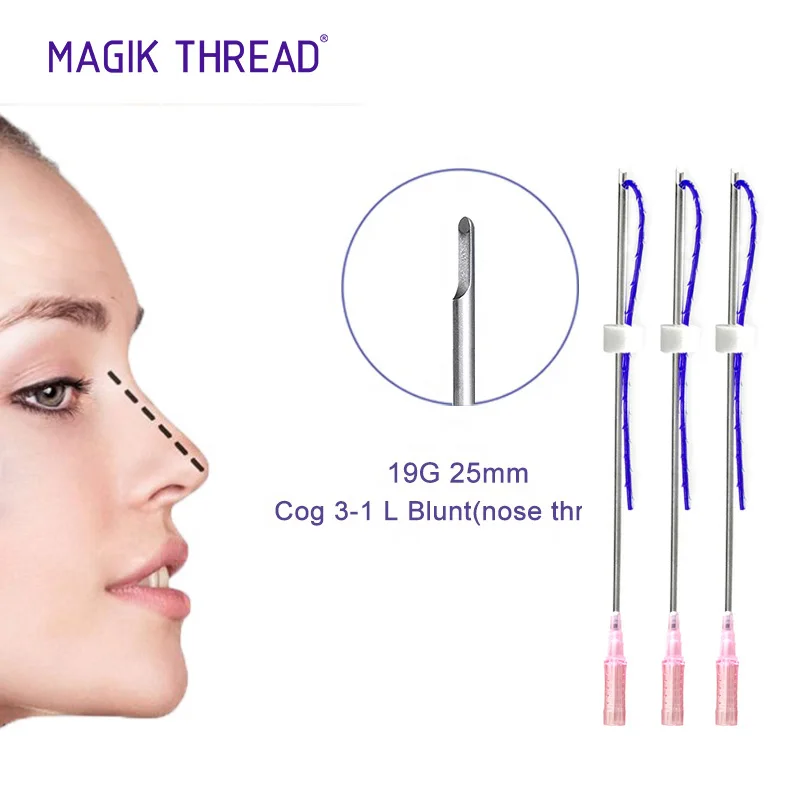 Magik Thread aesthetic products buy online cog 3-1 L blunt 19g 25mm nose thread mesh pro threads lifting