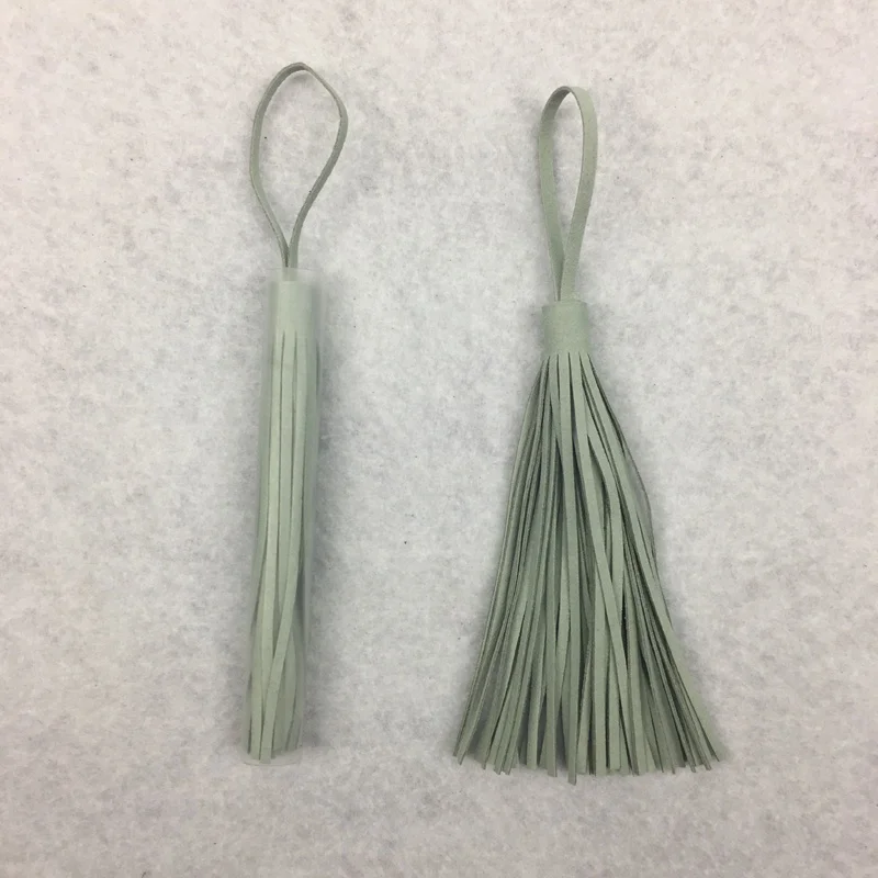 Unique Long Tassel Key Chain microfiber suede Leather Tassel Keychain for Women Bag Charm