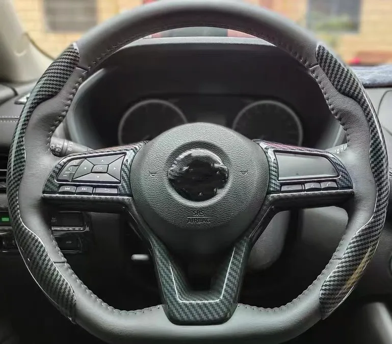 Customize accessories 2022 Carbon Fiber Car Steering Wheel Cover Comfortable Sports anti -skid car steering wheel cover