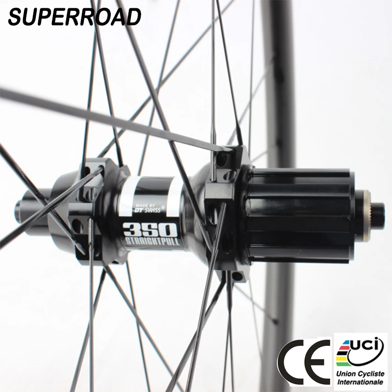 
Good Price Superroad Road Bike Toray 700c 2538mm Full Carbon Tubeless Wheel With DT Swiss 350s Hub 