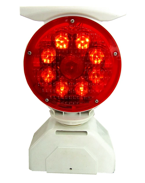 High Brightness 16 LED Flashing Traffic Cone Light Solar Lamp Warning Light
