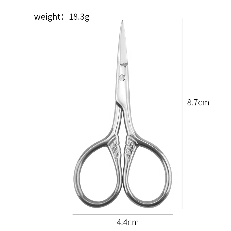 Amazon Sells Embossed Eyebrow Clippers Manicure Scissors With Stainless Steel Handle