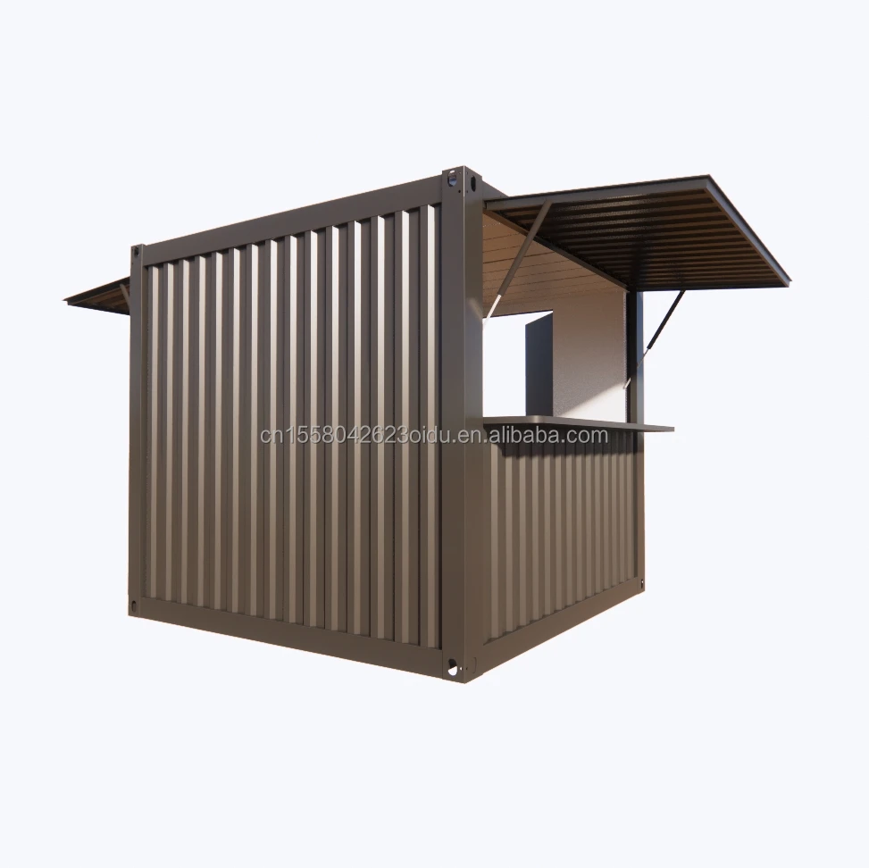 10FT Mini Pop-up Shop Container Coffee Shop fast food Kiosk Booth Support customization