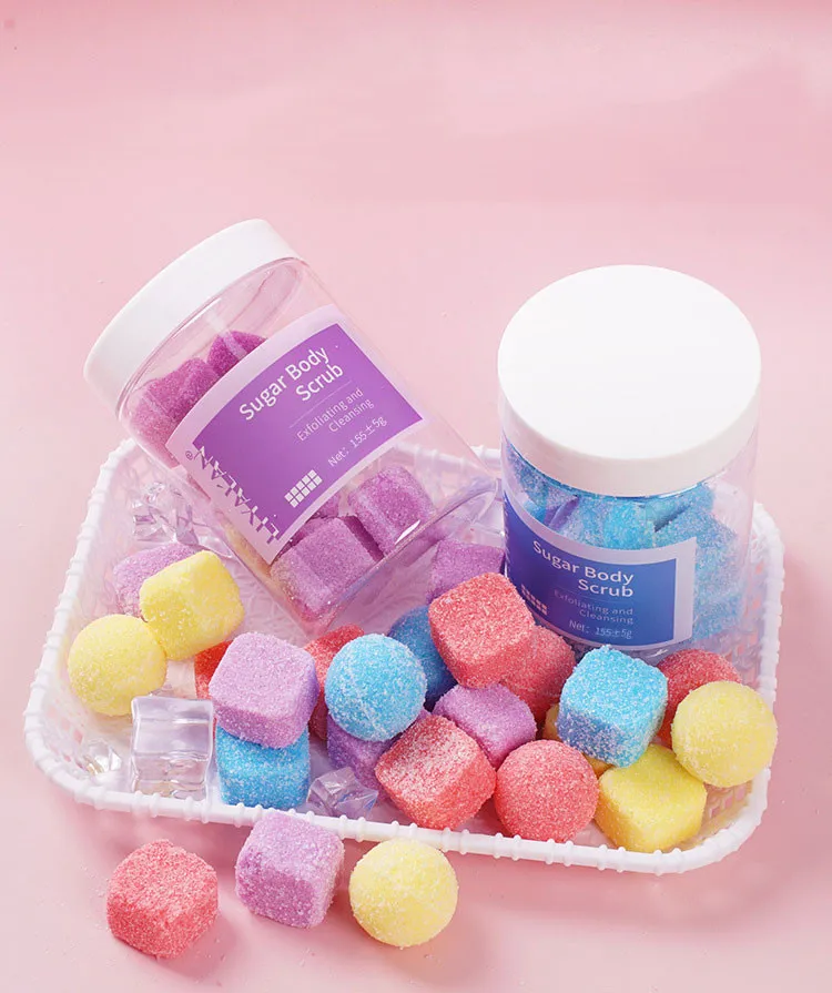 Индивидуальная торговая марка ручной работы, скрабы для тела с лавандой, какао-маслом, крем для тела с маслом, Органический сахар, мыло