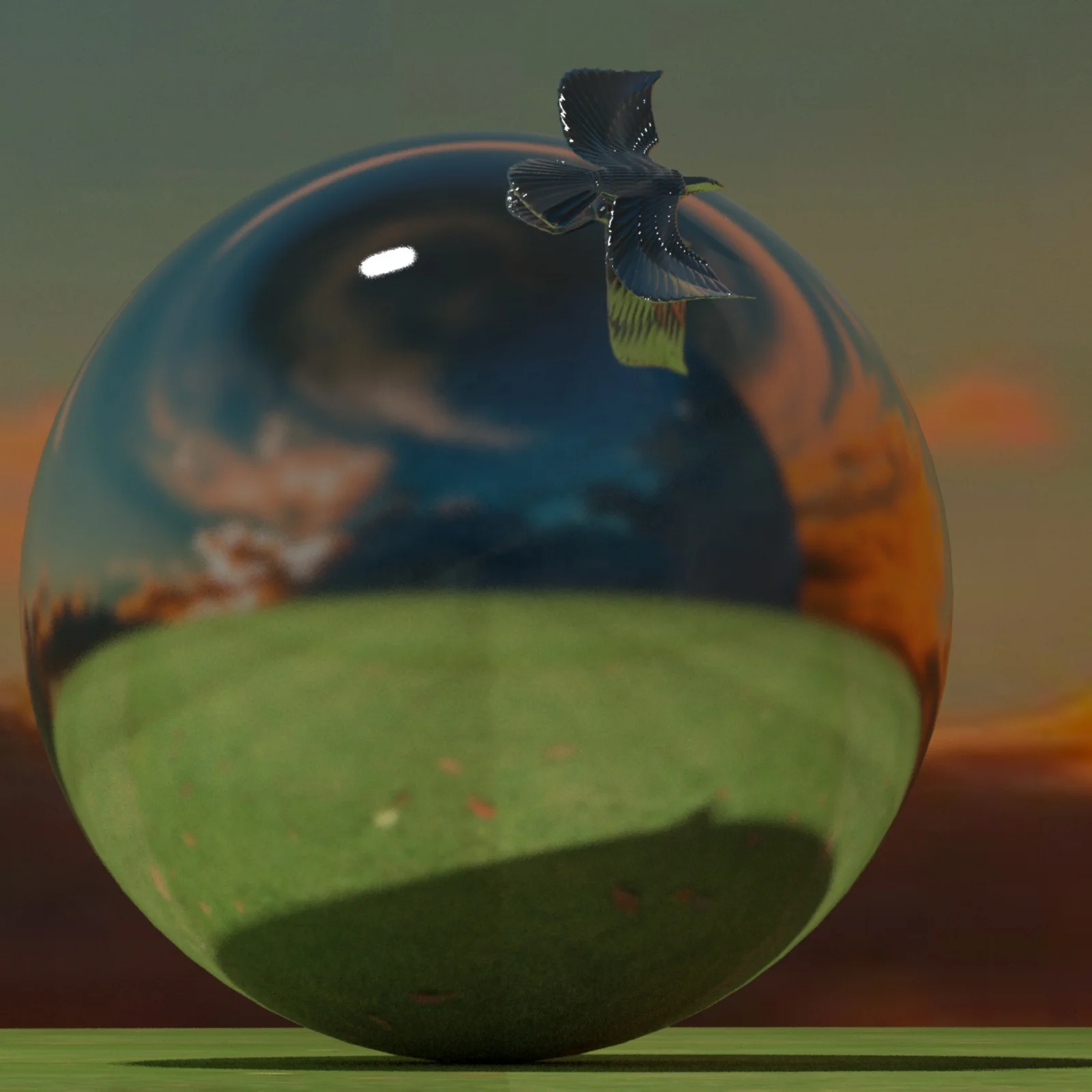 
Outdoor Large Size High Polish Mirror Finish Stainless Steel Metal Sphere Ball Sky Eagle Flying National Celebration Sculpture 