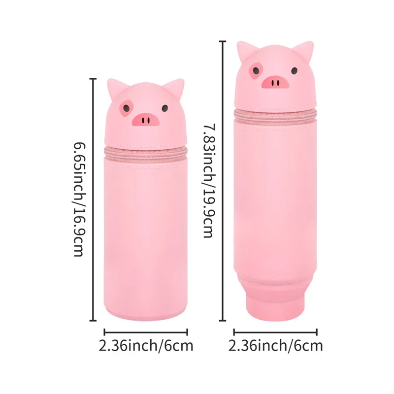 ODM Wholesale Silicone Pencil Case Kids School Pen Holder Reusable Pencil Holder for Desk
