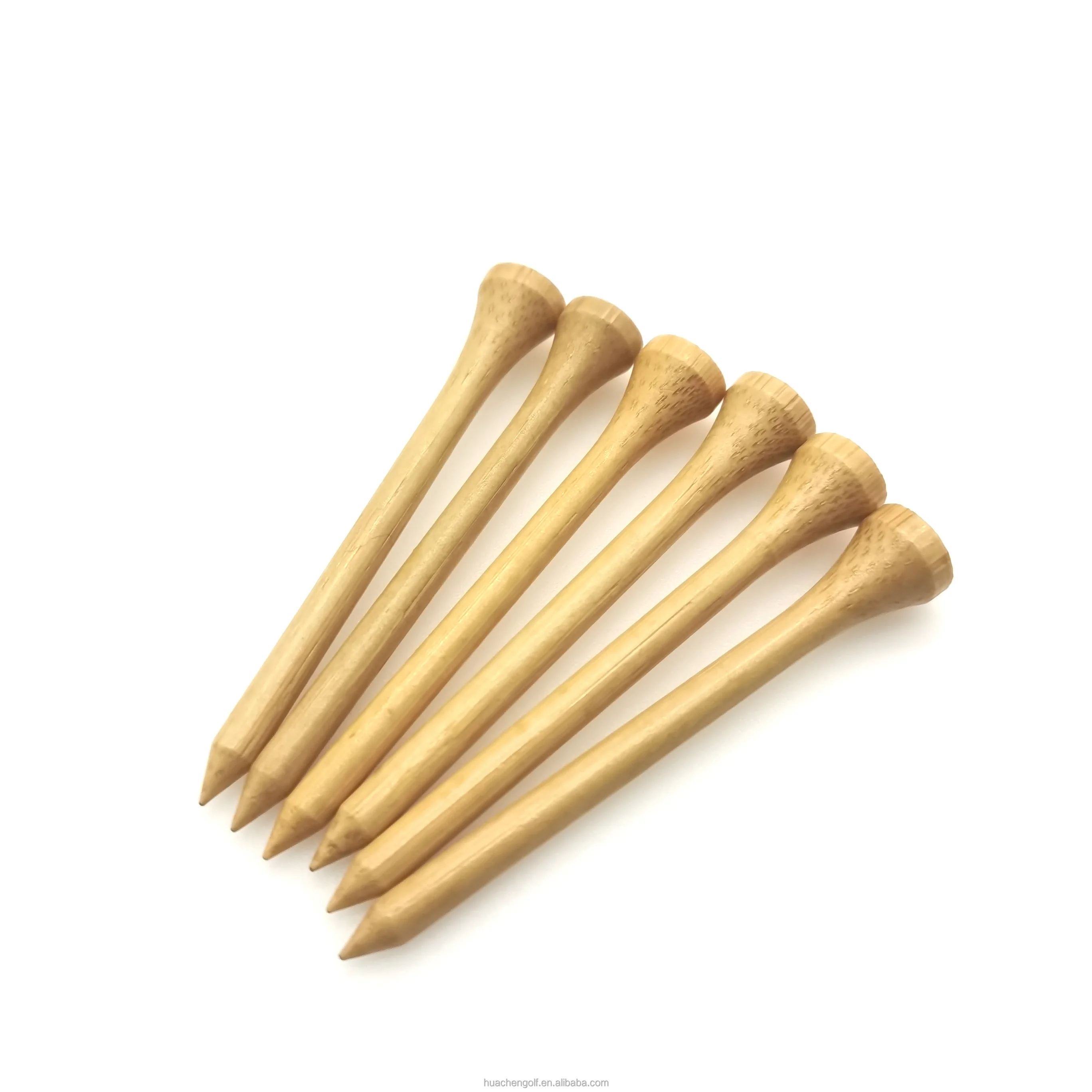 Natural Bamboo Golf Tees Assorted sizes in Plain
