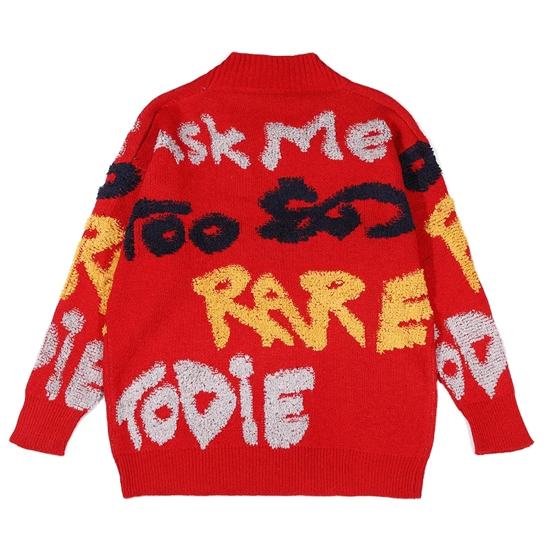 Custom LOGO OEM & ODM women sweater Jacquard Pattern ladies knitwear girls knit top winter knitted coat cardigan sweater women