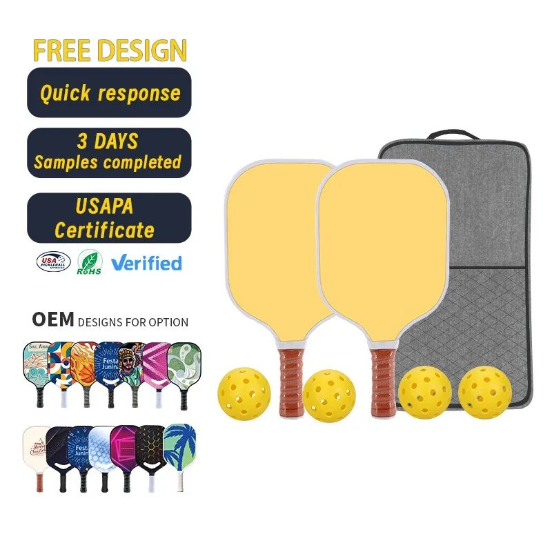 Outdoor Sports  Support USAPA Noise reduced PP Honeycomb pickleball paddle padel racket