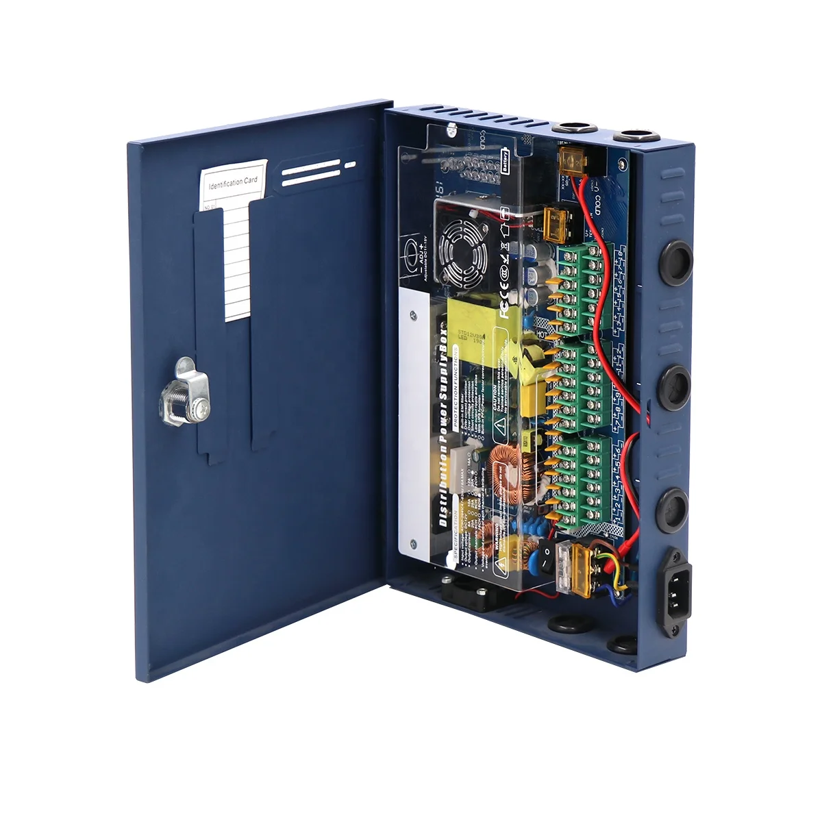 CE FCC ROHS Certificated Approved 18channels Boxed DC 12V 20A 250W Junction Box for CCTV Cameras