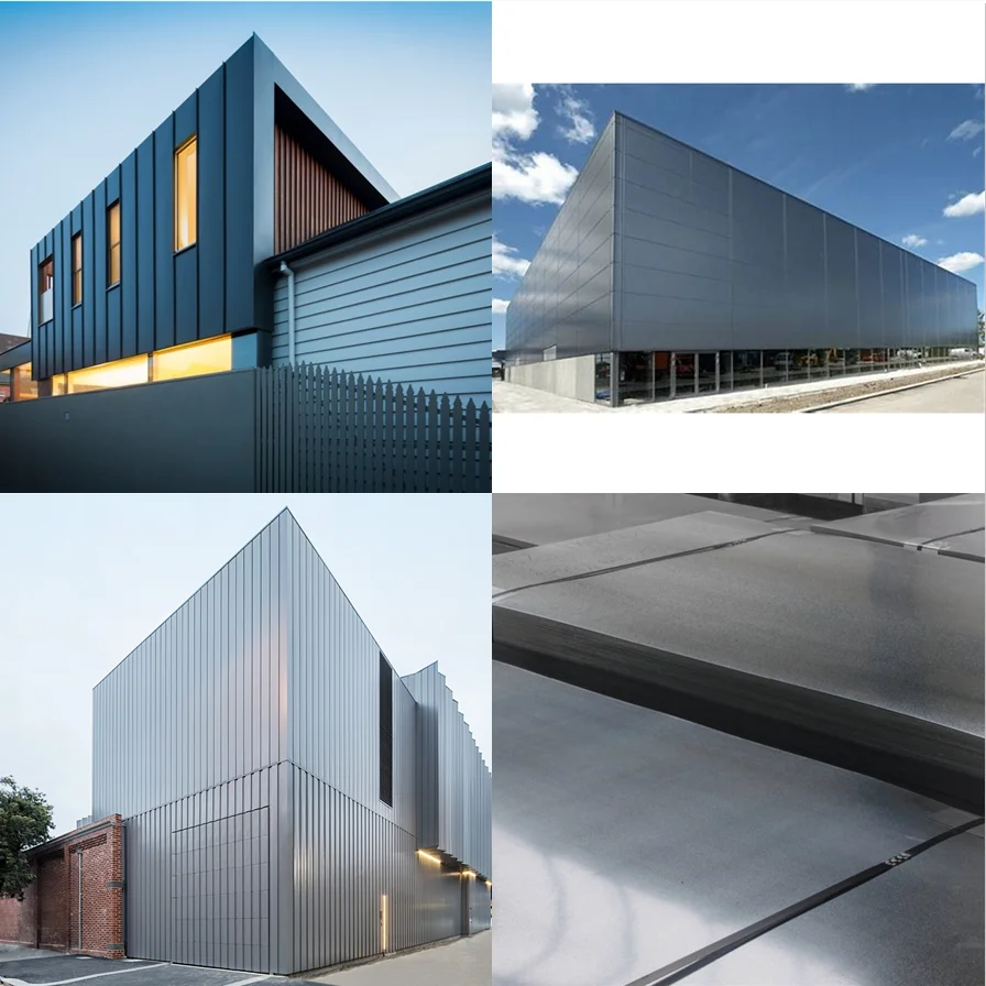 Alloy Board For Exterior Decoration Material 3mm/4mm/5mm PVDF ACP Titanium Zinc Composite Panel For facade panel for exterior