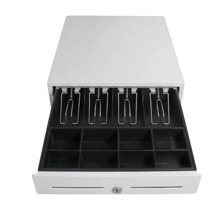 MK-350 electronic cash drawer 4 bill 8 coin safe cash register machine for supermarket