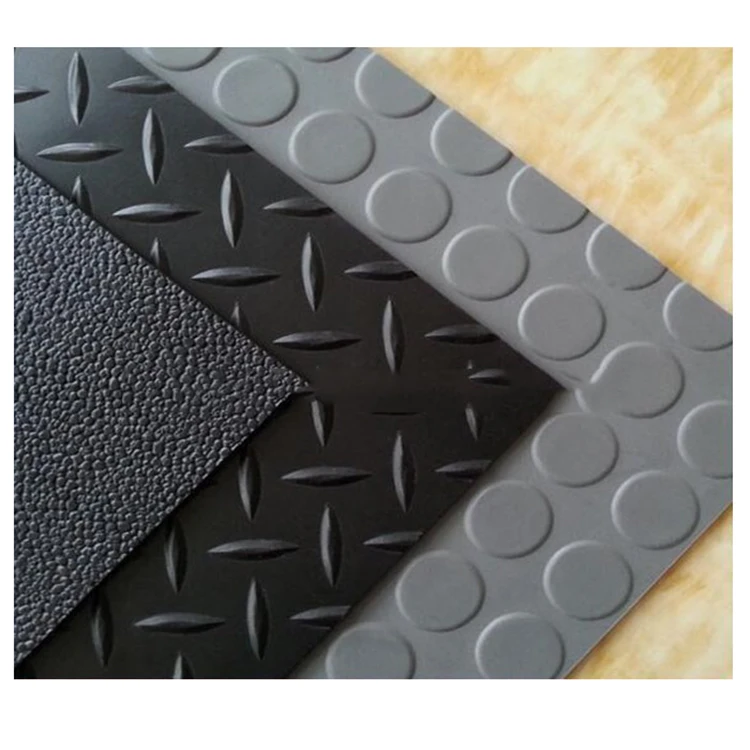 PVC non-slip mat vinyl film roll diamond floor coin mat