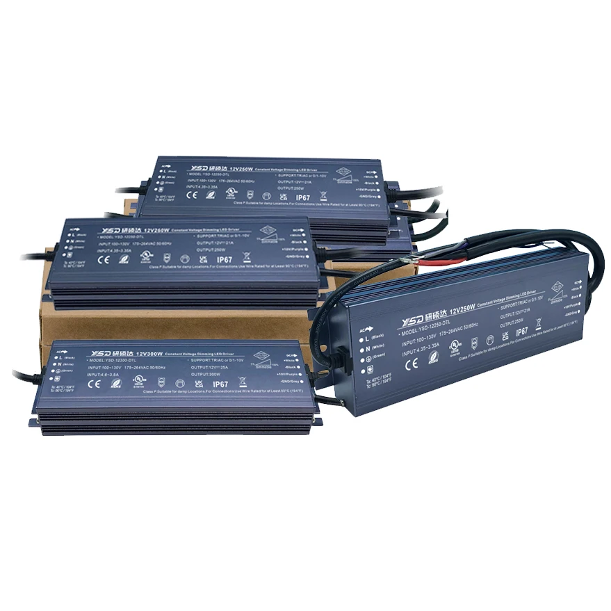 Smarts Power Constant Voltage Triac Dimmable Led Driver 60w 150w 200w Constant Voltage Dimmable Wtaerproof Led Power Supply